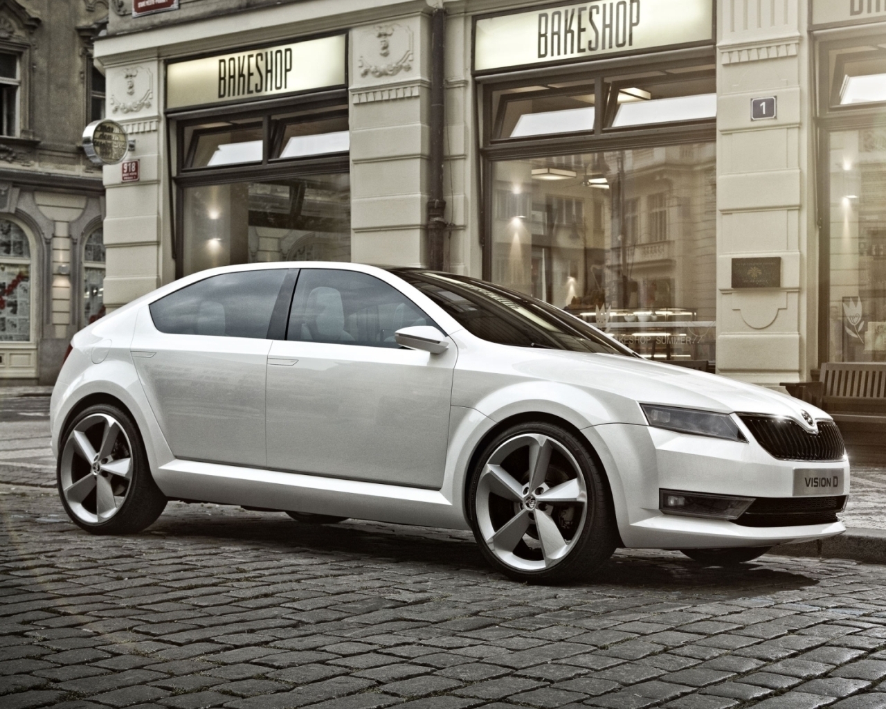 Škoda Vision D на бульваре