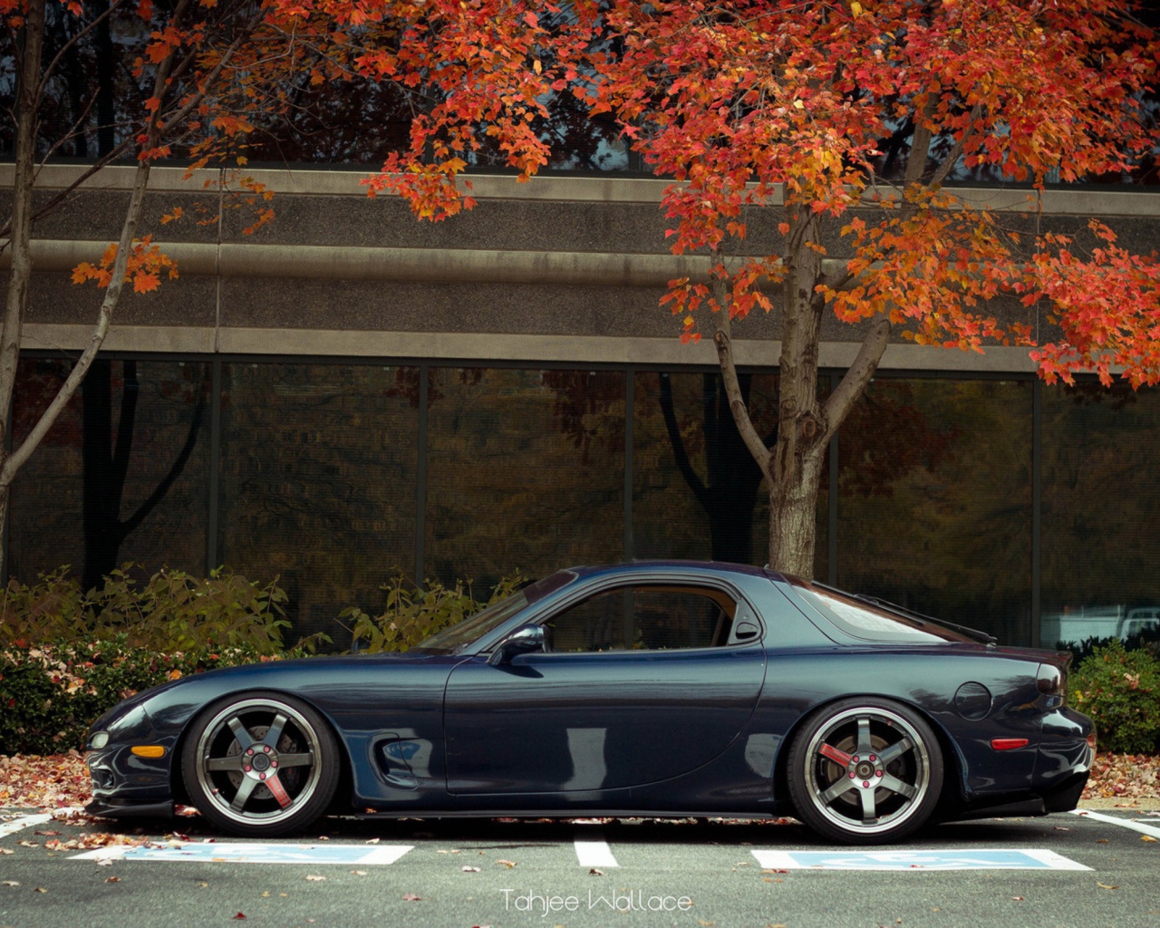 Синий Porsche 2012