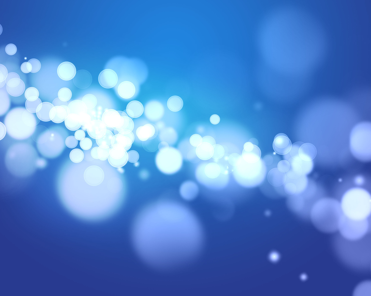 Блики на синем фоне