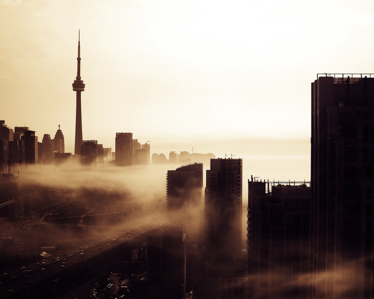 Город в тумане