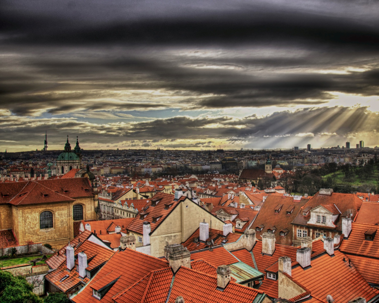 Прага панорама