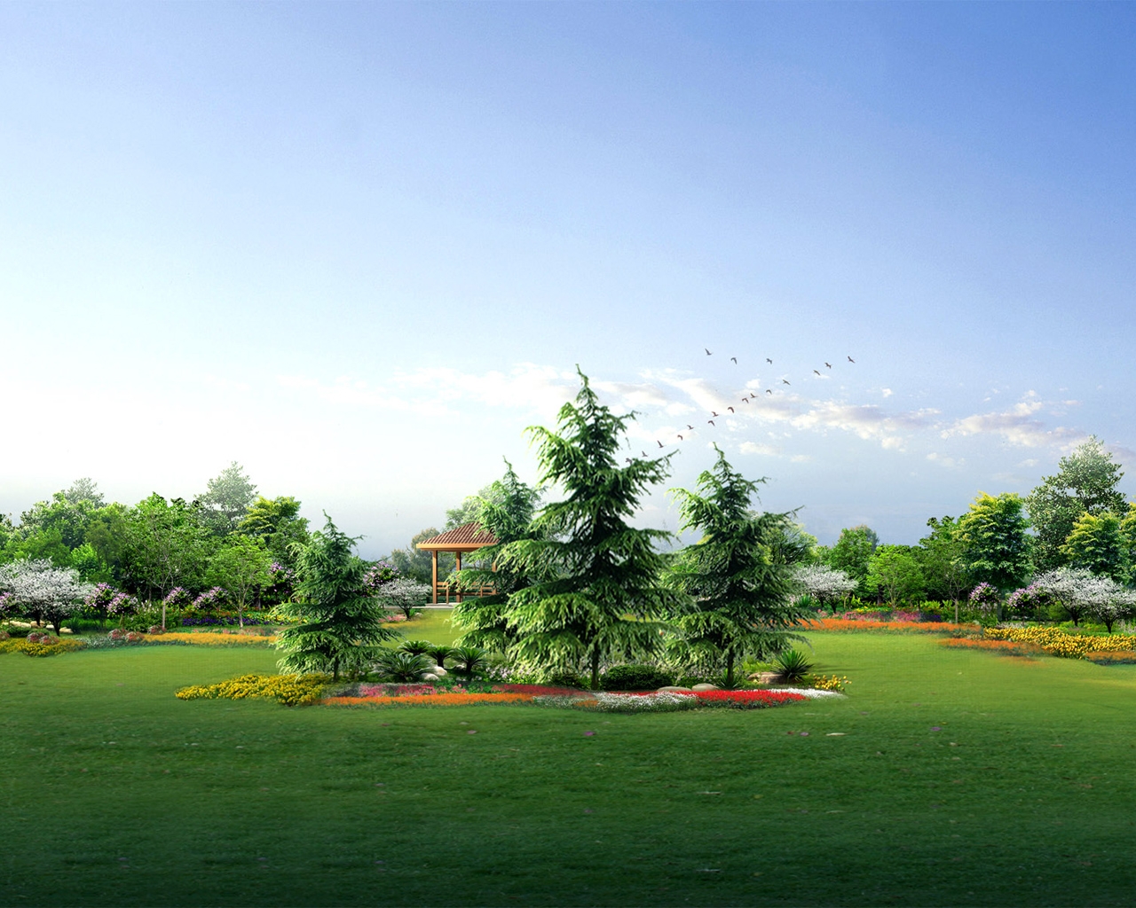 Зеленый сад