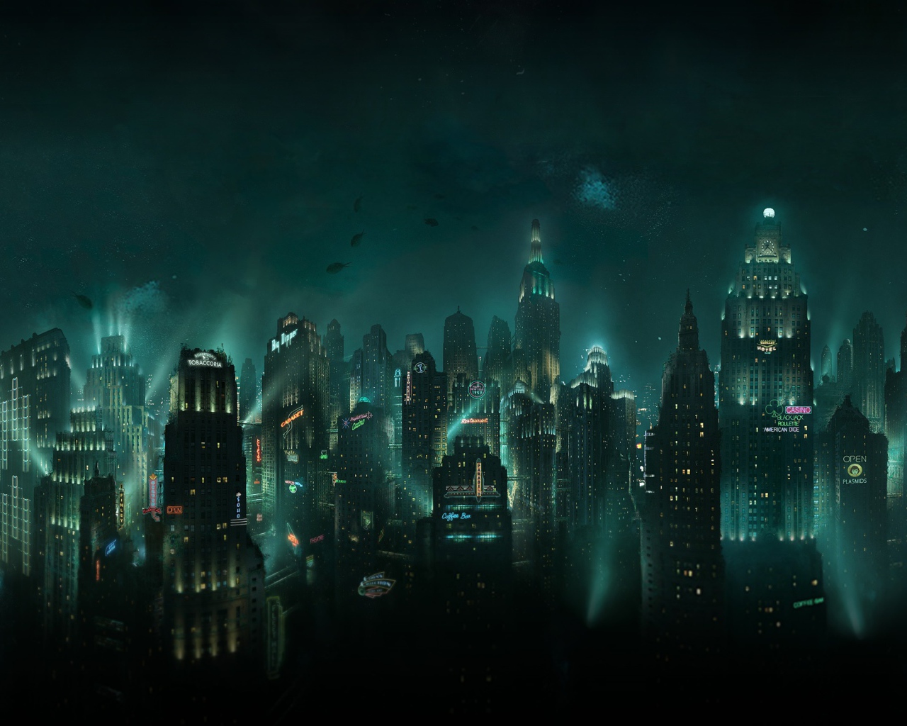 Небоскребы под водой