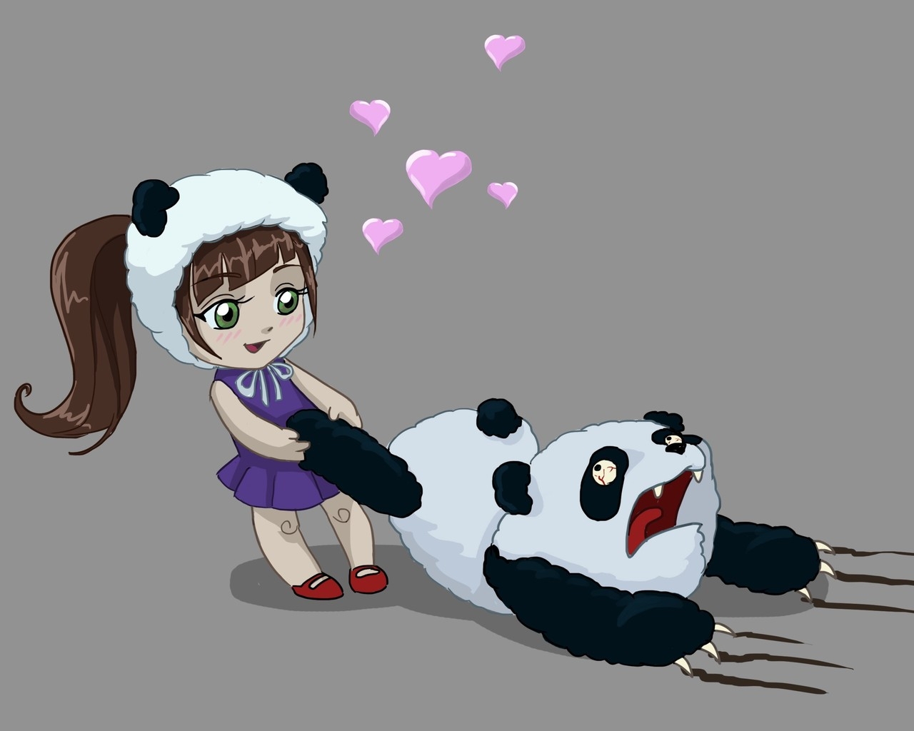 Девочка и панда