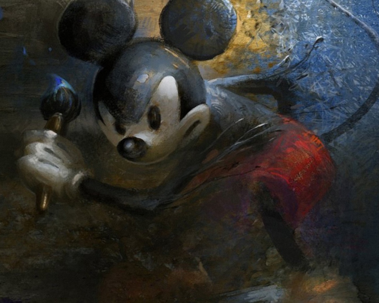 Рисованный Микки маус