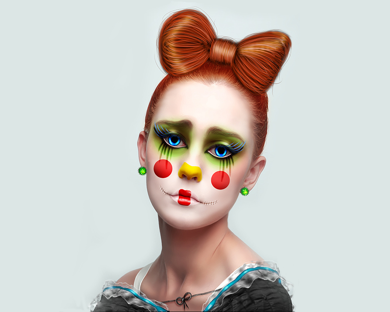 Девушка клоун