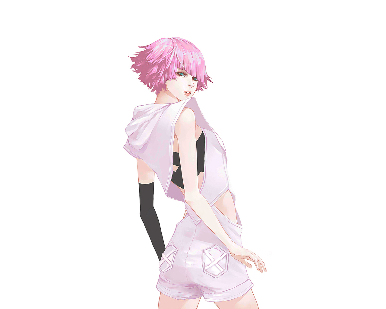 Розовые волосы