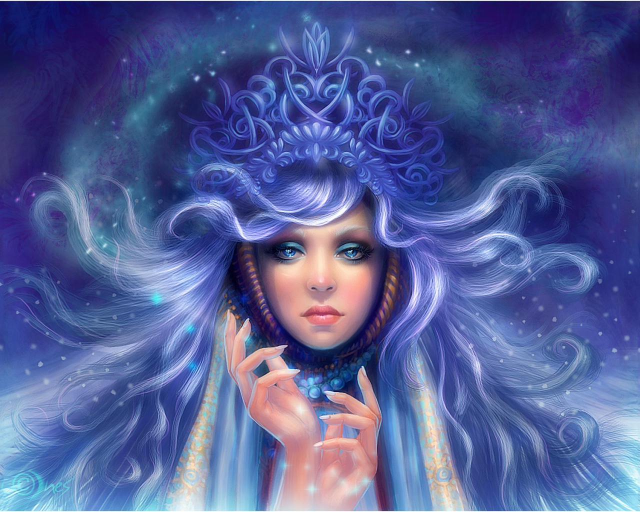 Девушка зима