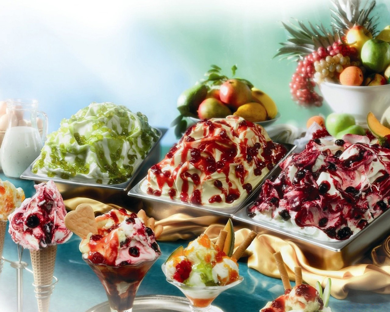 Фруктовое мороженое