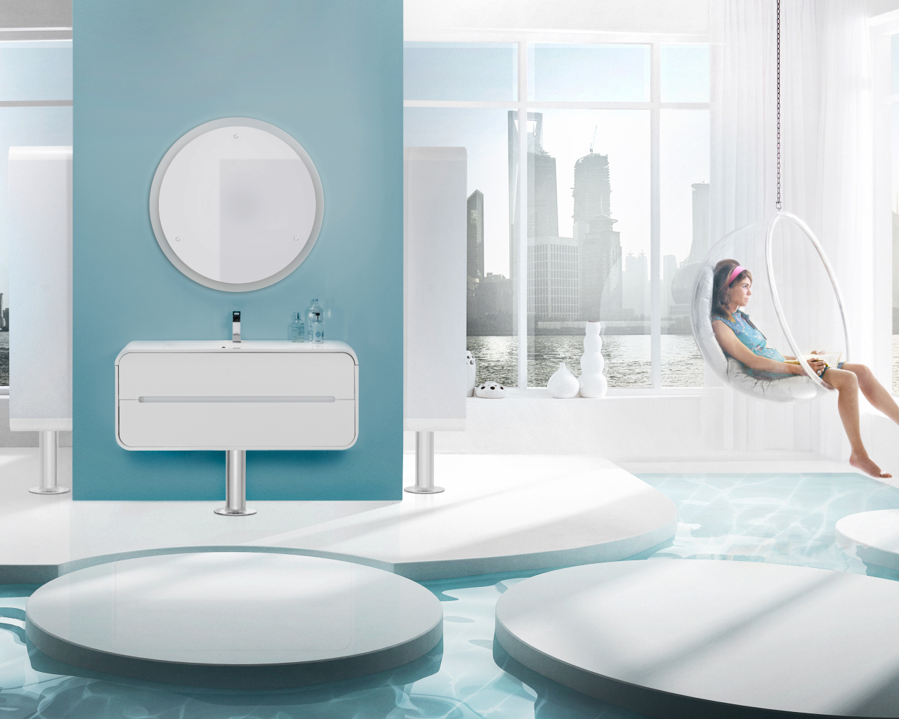 Хай-тек в ванной