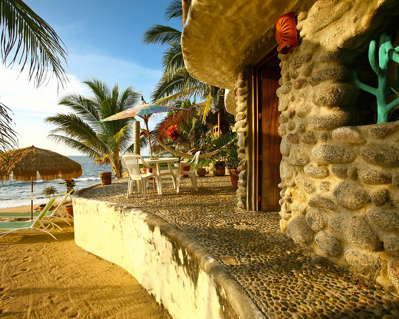 Утро на пляже