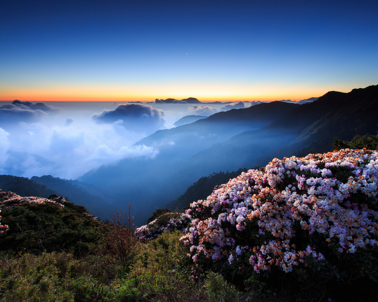 Горы в облаках