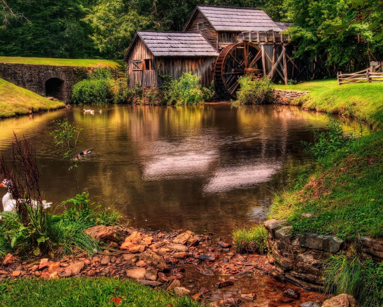 Mill by the river