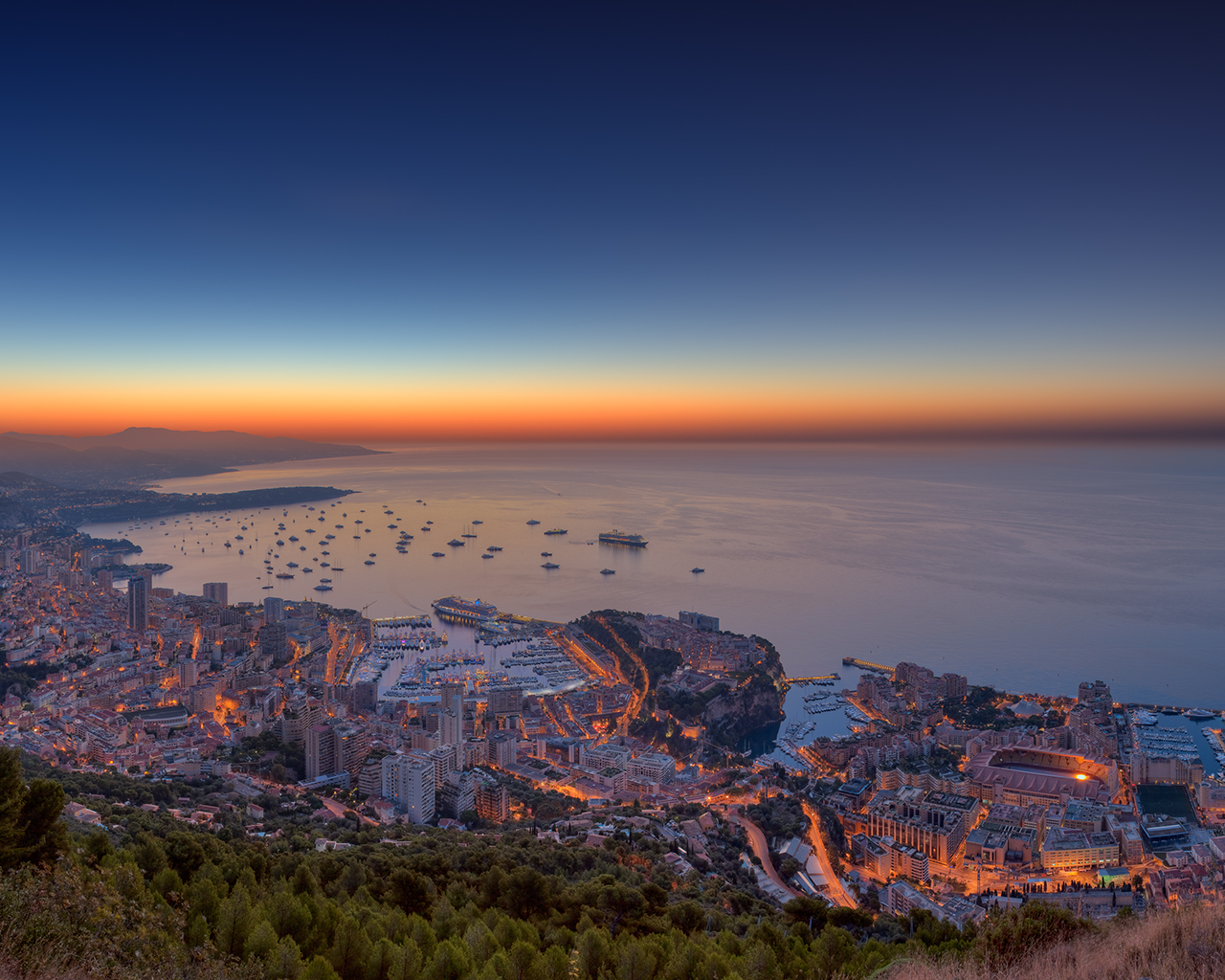 Панорама Монако 2012 - На закате