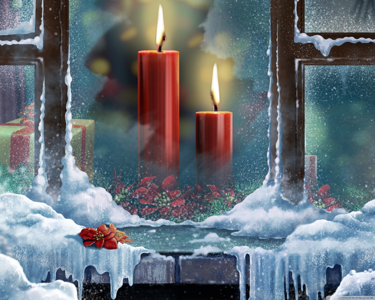 Свечи у окна