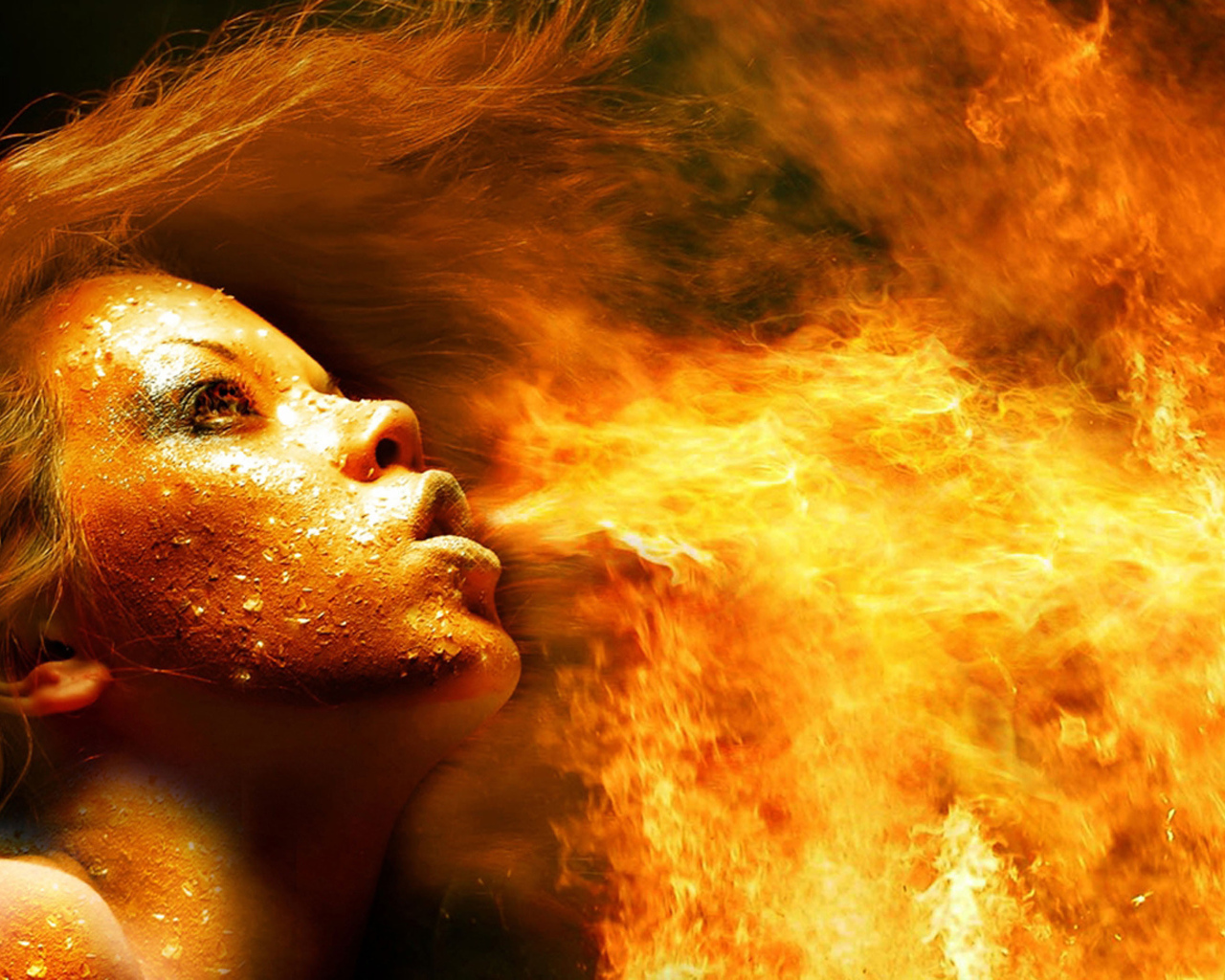 Огненная девушка