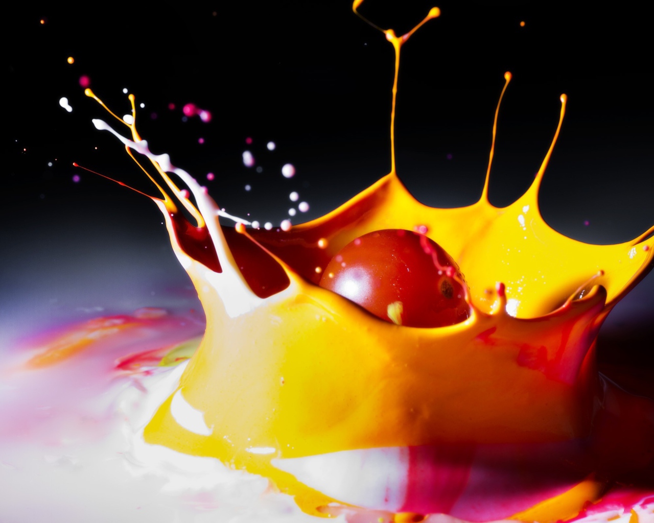 Шарик с краской