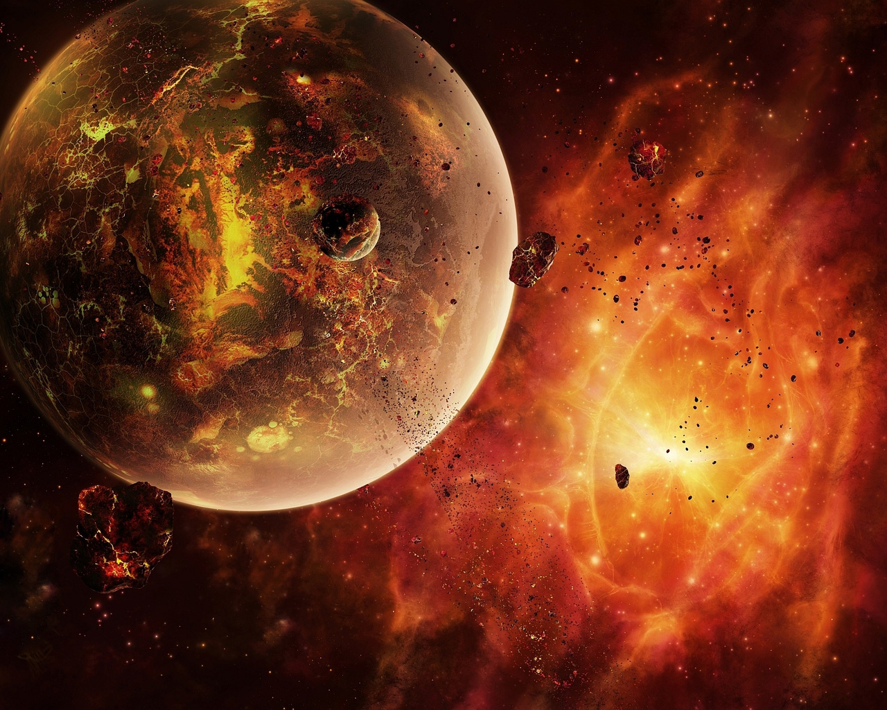 Раскаленная планета