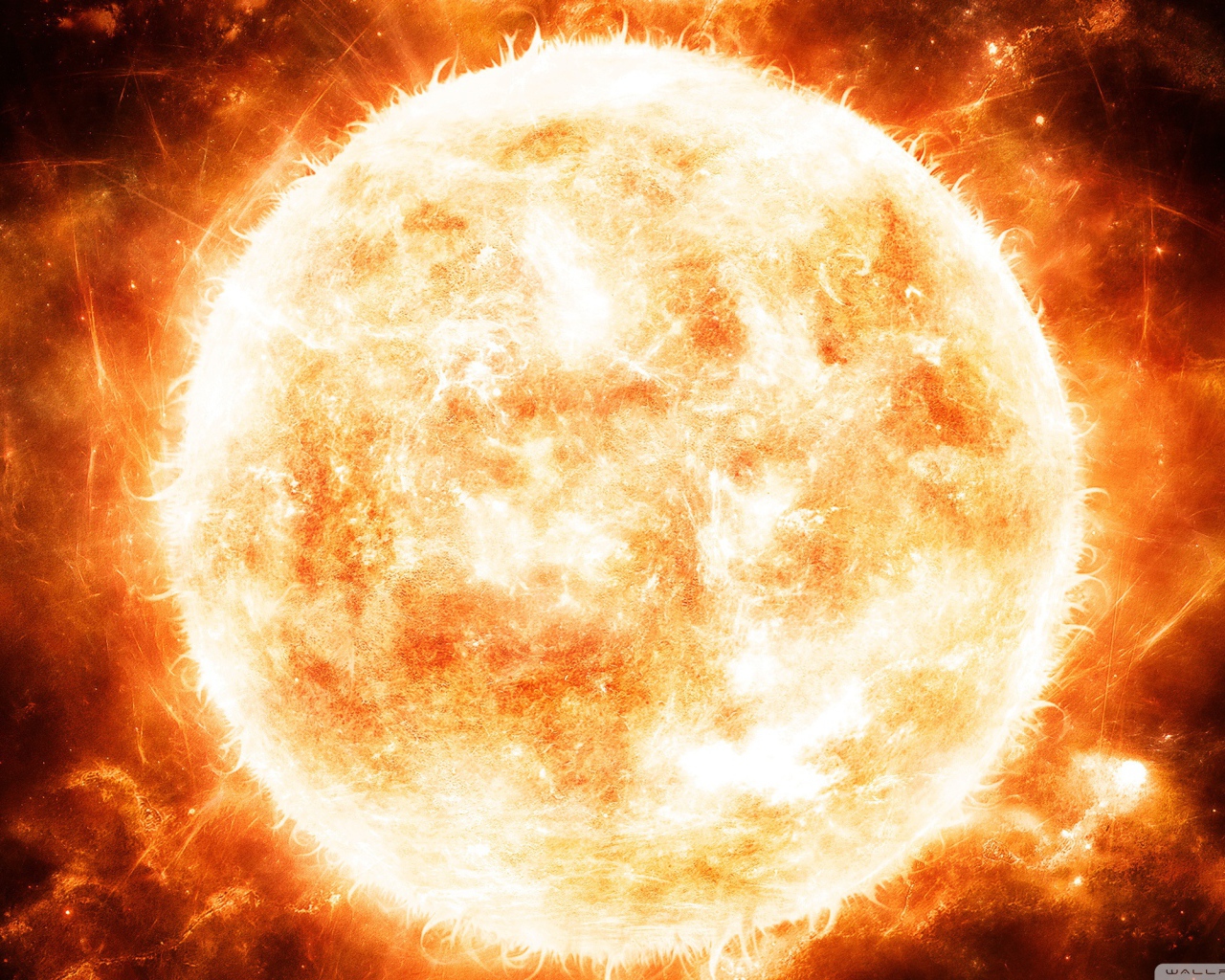 Горящее солнце