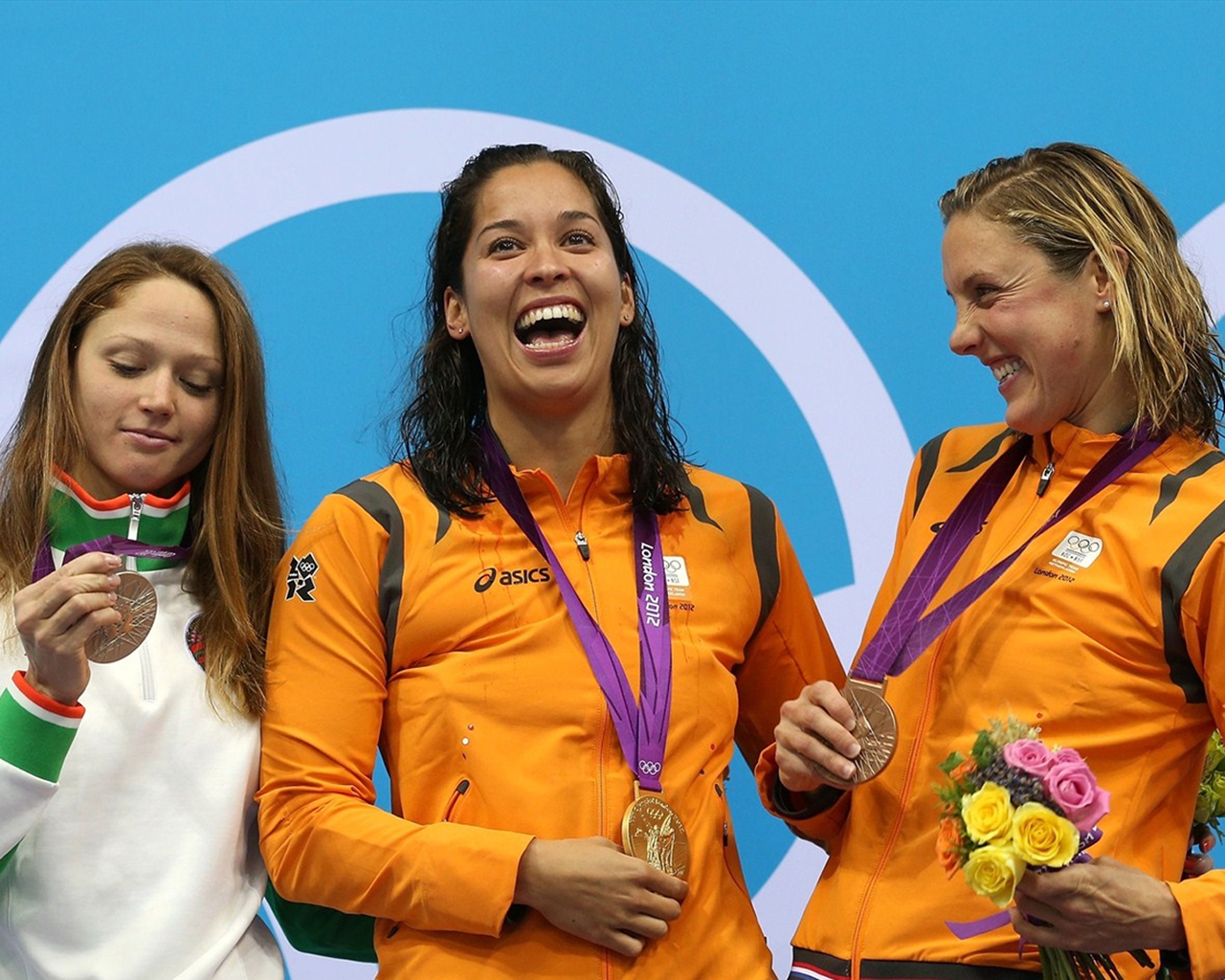 Aliaksandra Herasimenia, Ranomi Kromowidjojo, Marleen Veldhuis