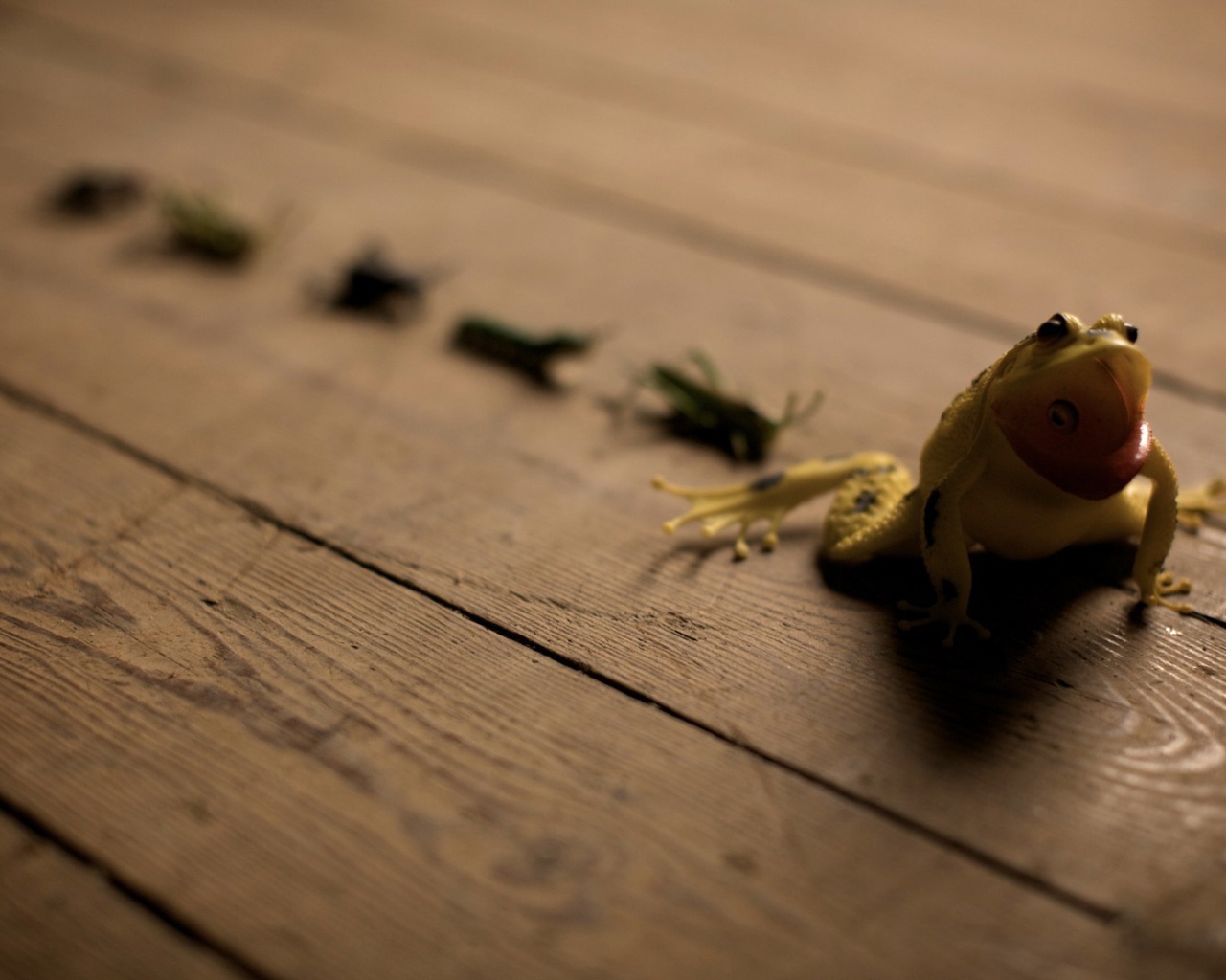 Лягушка и кузнечики