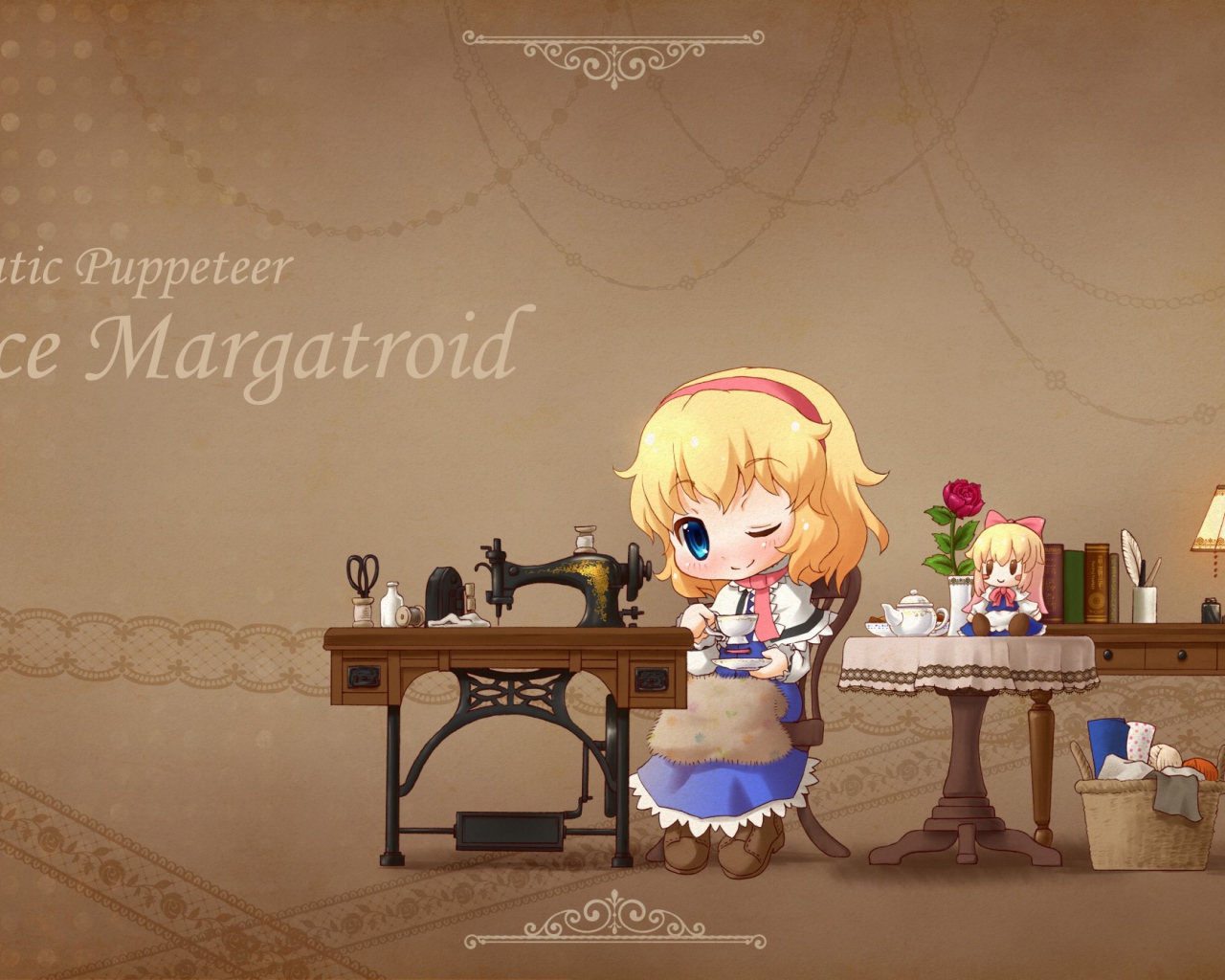 Девочка у швейной машины