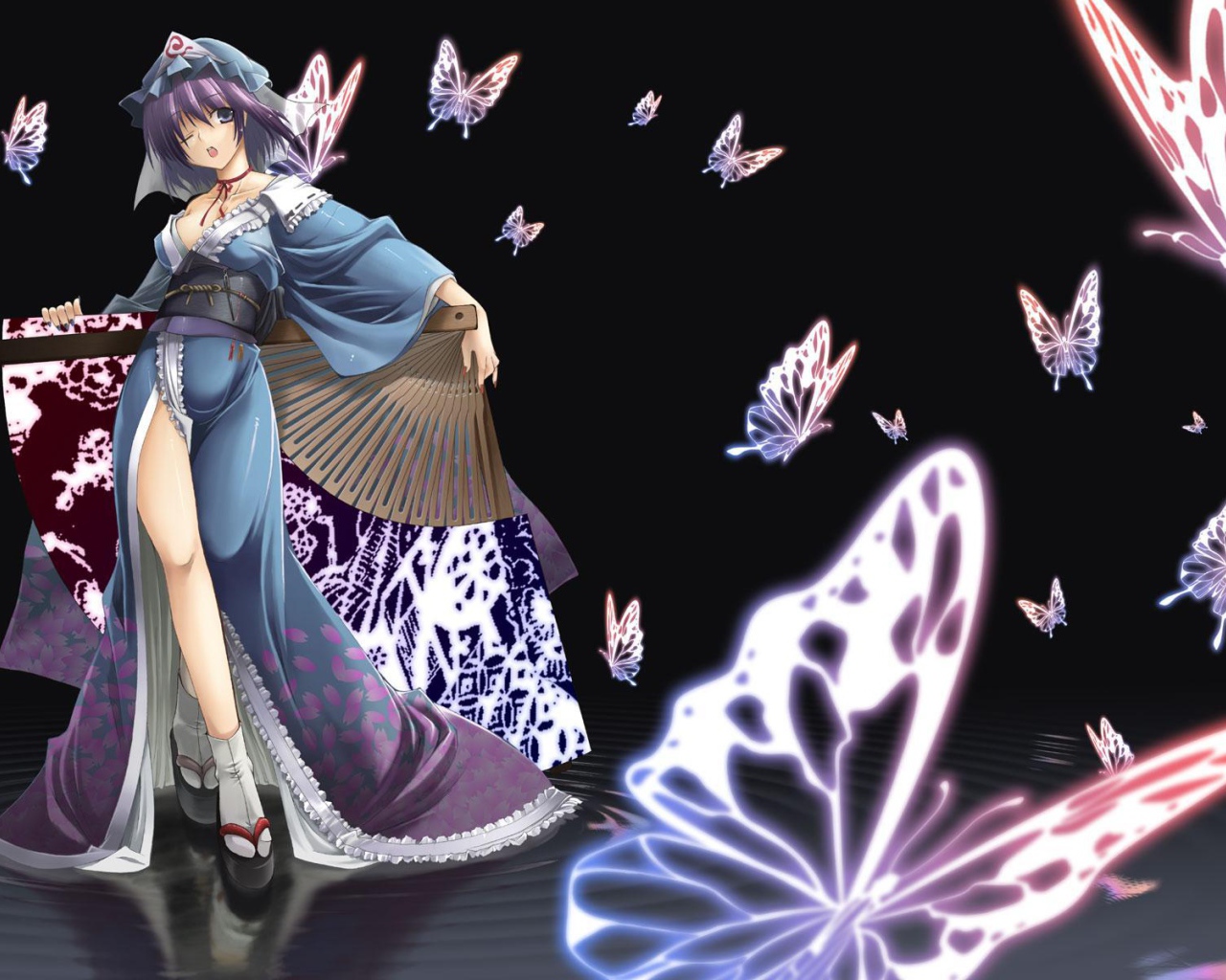 Девушка в японской одежде