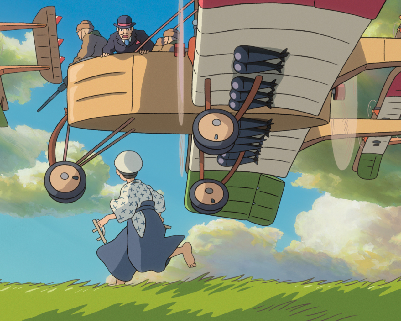 Аниме мультфильм Миядзаки ветер крепчает