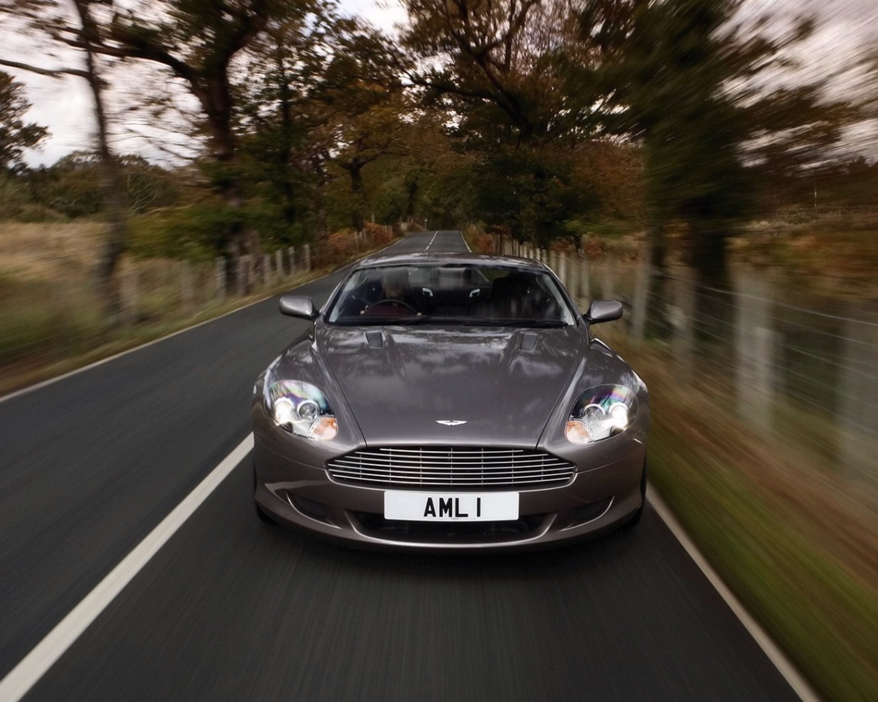 Автомобиль в движении по дороге