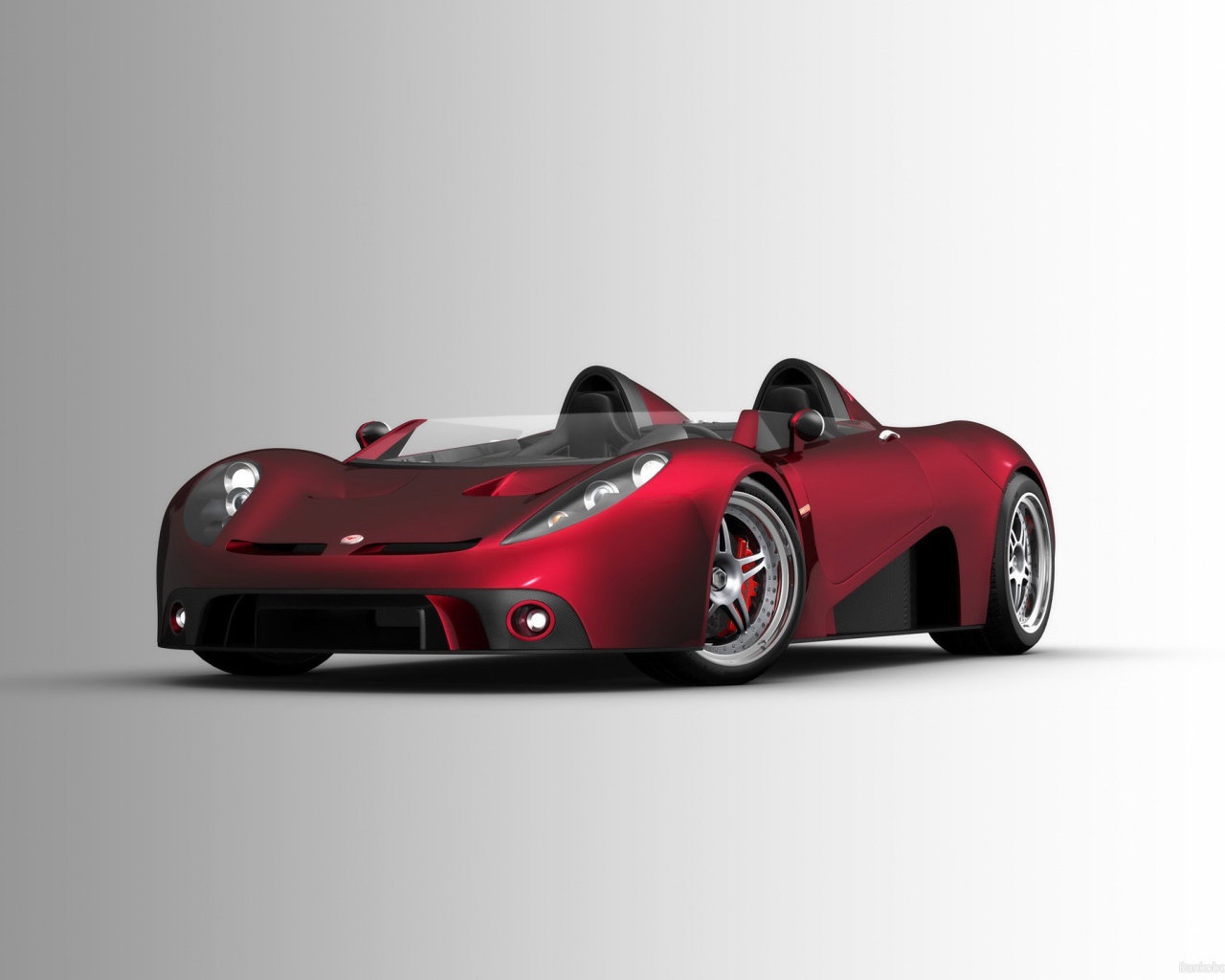 Красный супер автомобиль