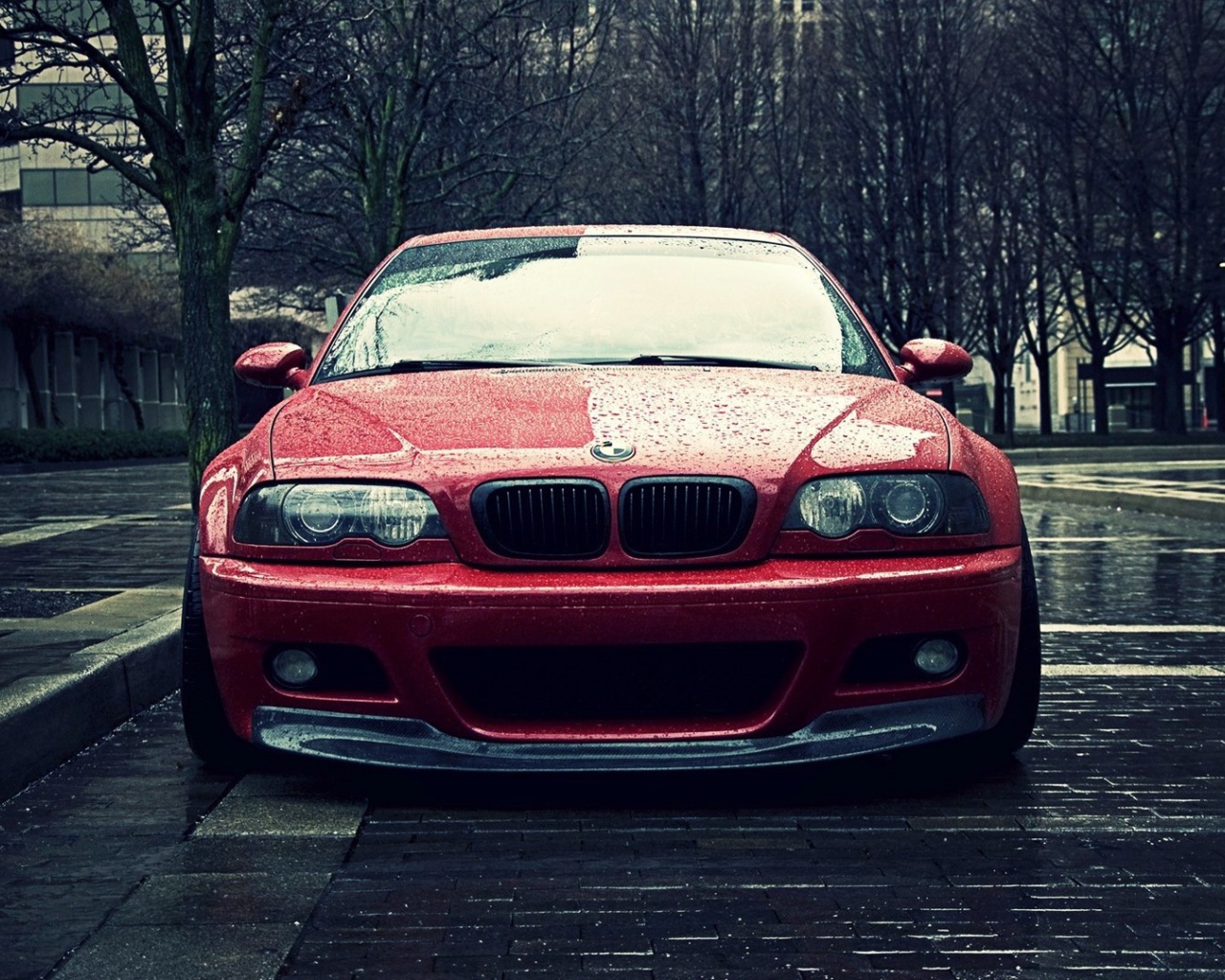 BMW E46 под дождем
