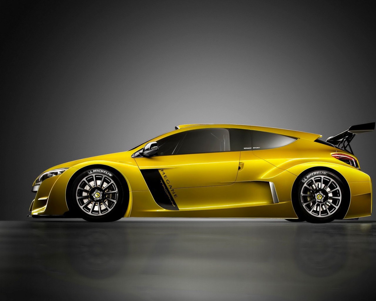 	 Yellow luxury car