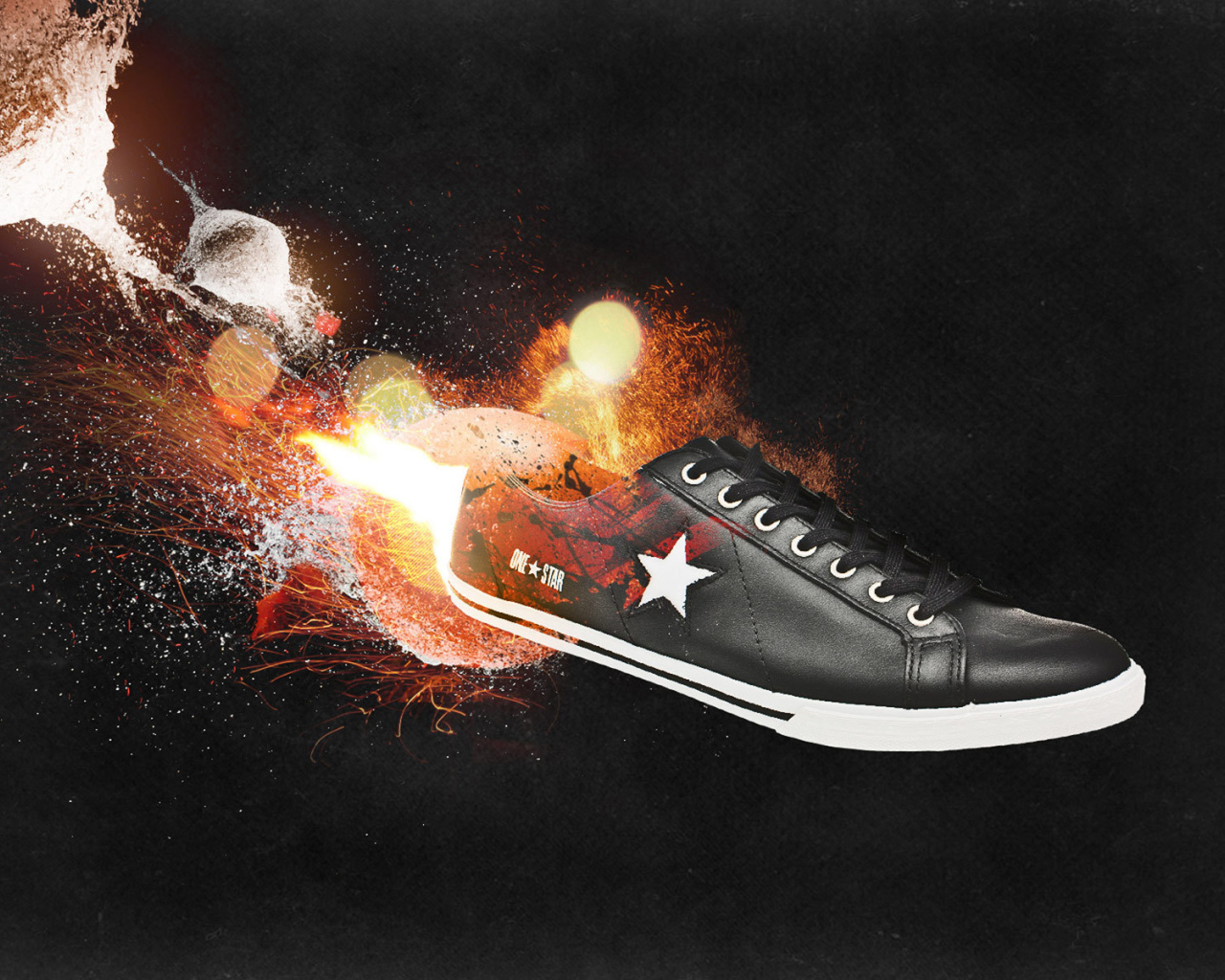 Converse обувь в огне
