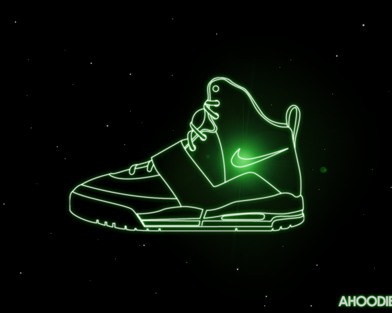 Nike обуви в пространстве