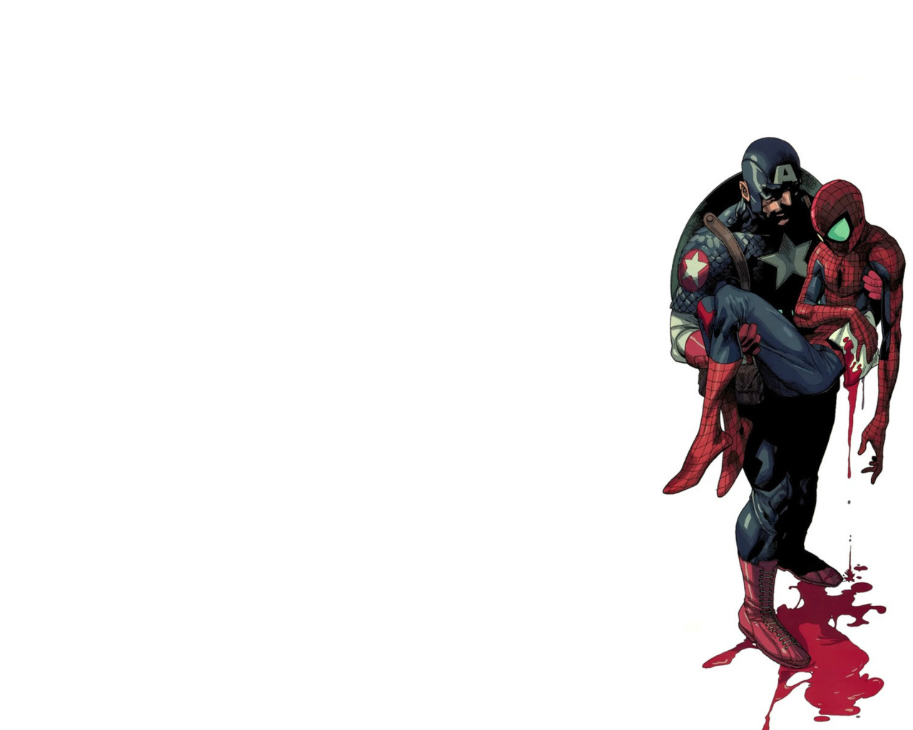 Капитан Америка и человек-паук