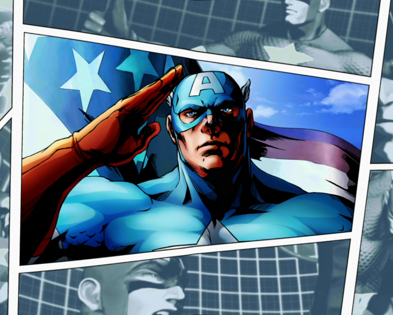 Капитан Америка Приветствует вас