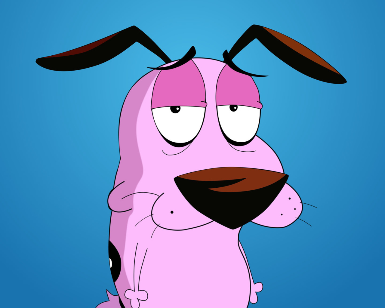 Кураж - трусливый пёс