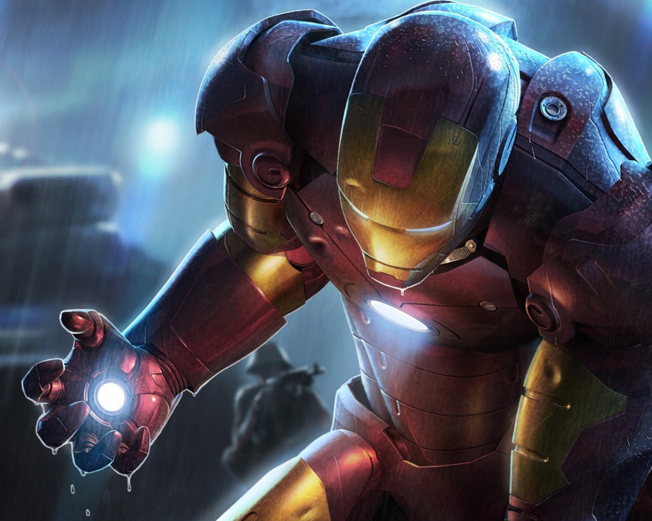 Поврежденный Железный человек