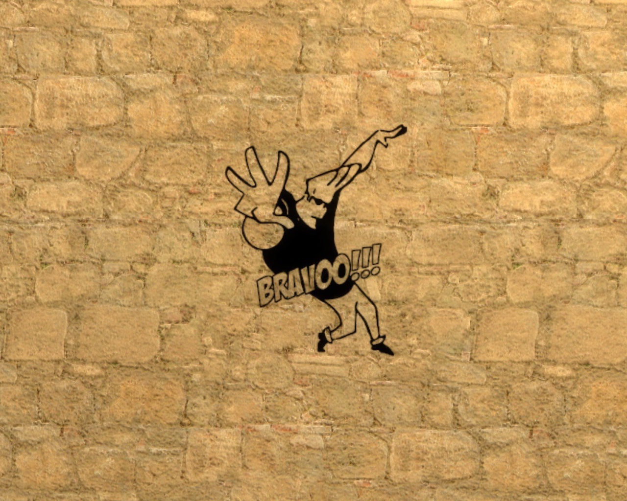 Джонни Браво на стене