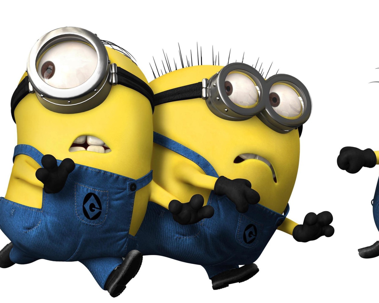 Миньоны убегают