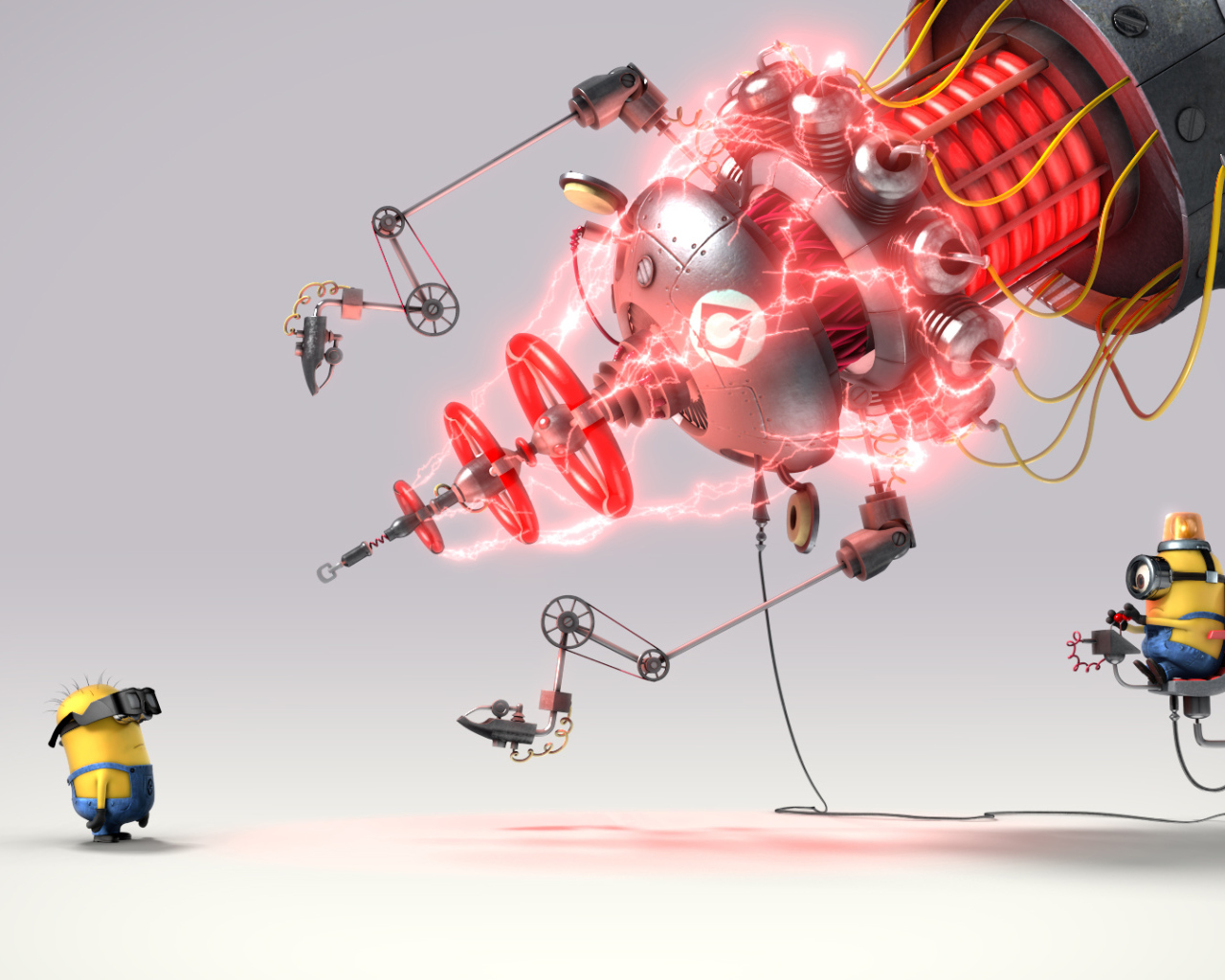 Миньоны гигантский лазер