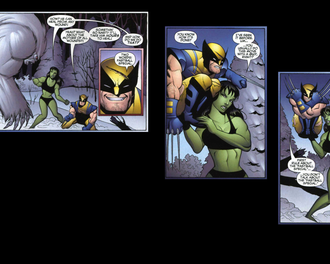 Волверина и Хулк