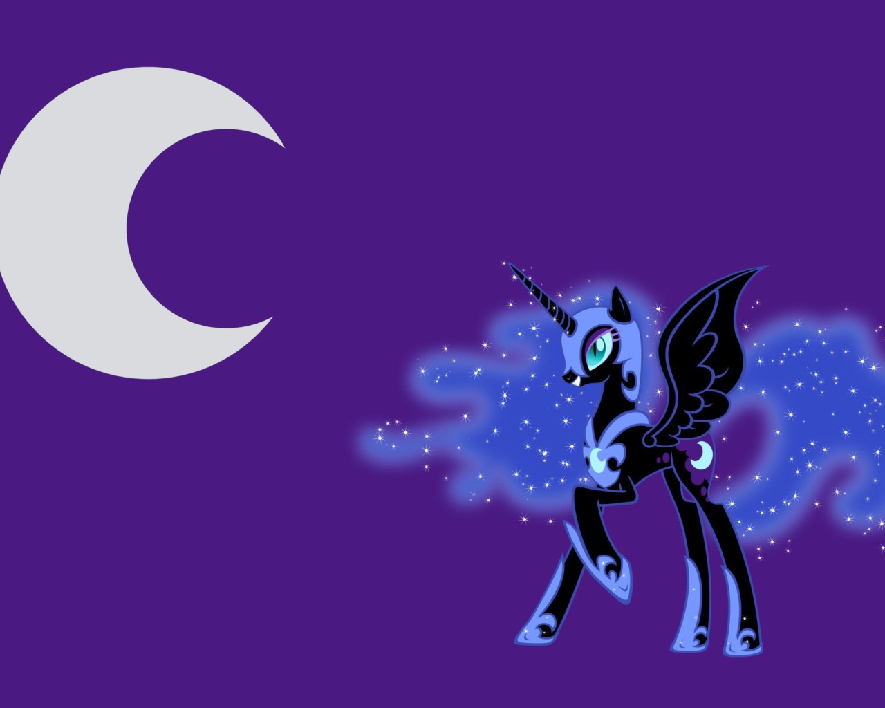 Мой маленький пони ночью