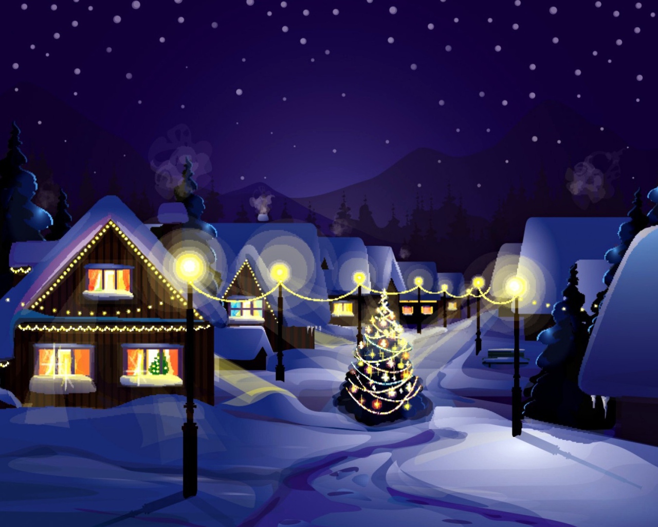 Рождество в деревне