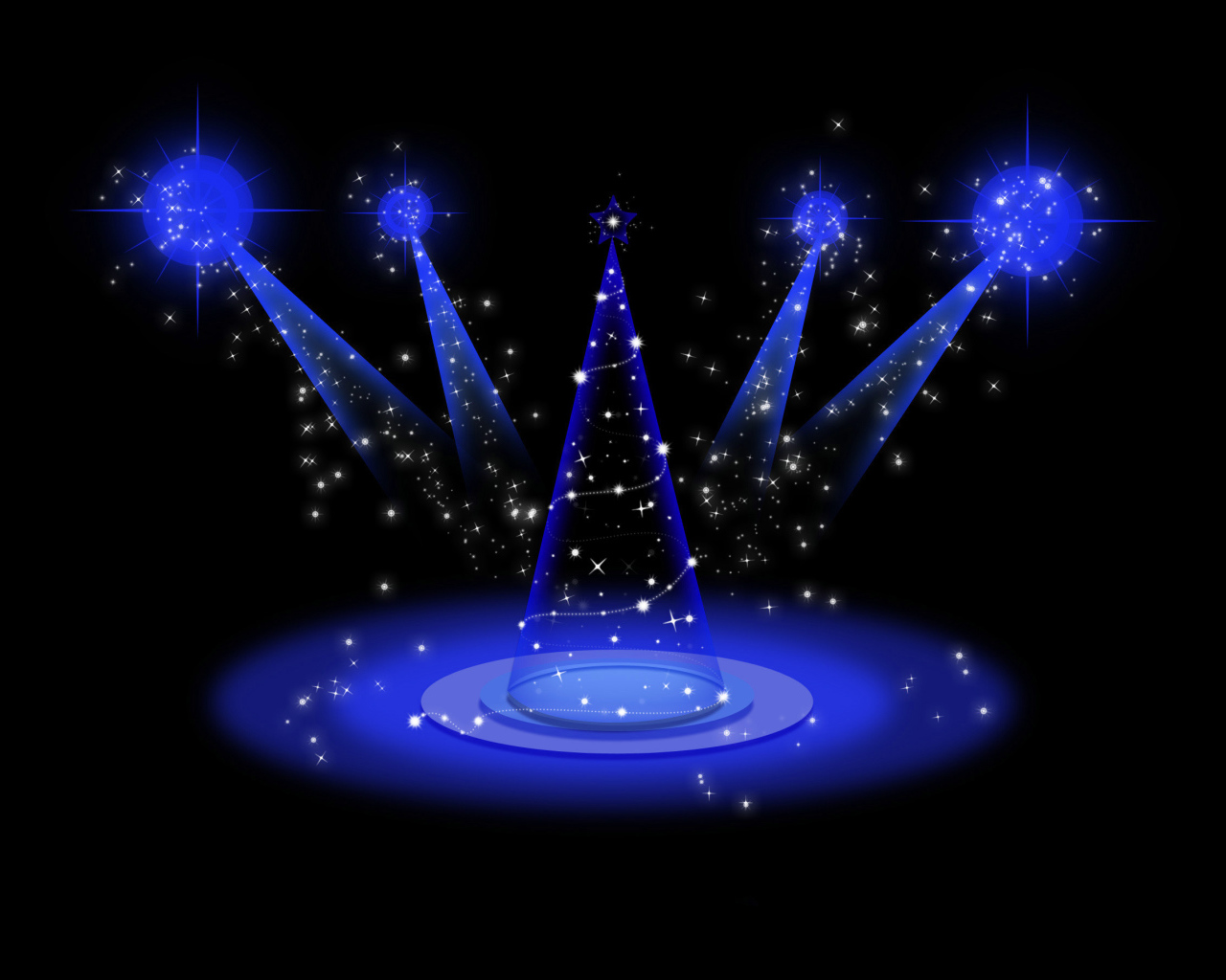 Футуристическая ёлка на рождество