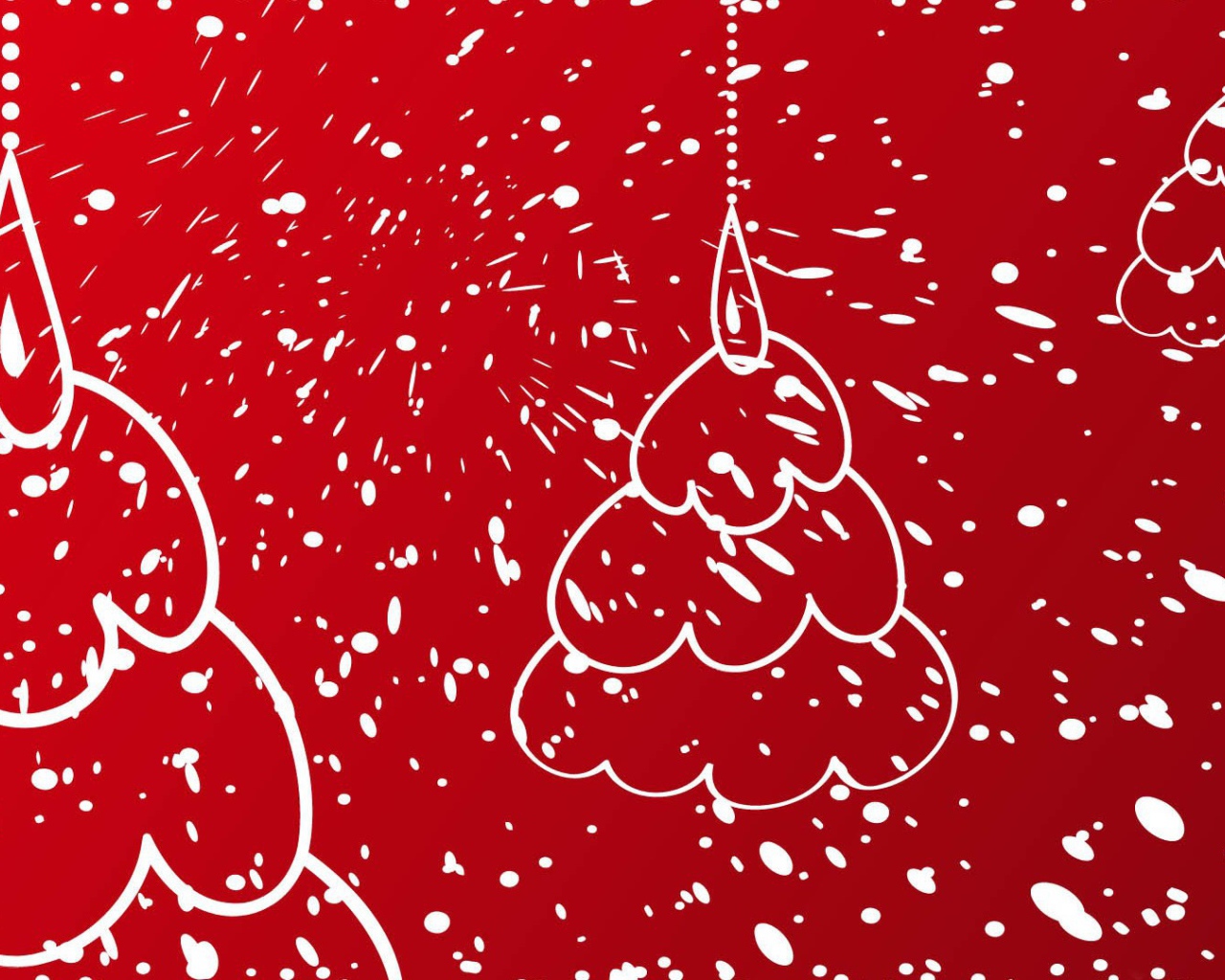 Красно-белая картинка на рождество