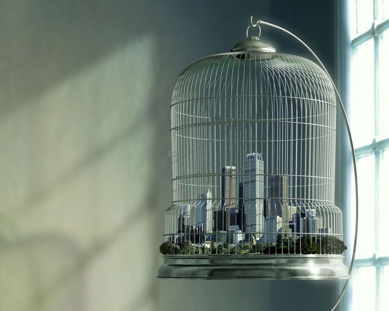 Город в клетке