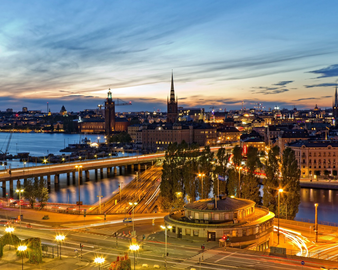 Стокгольм на закате