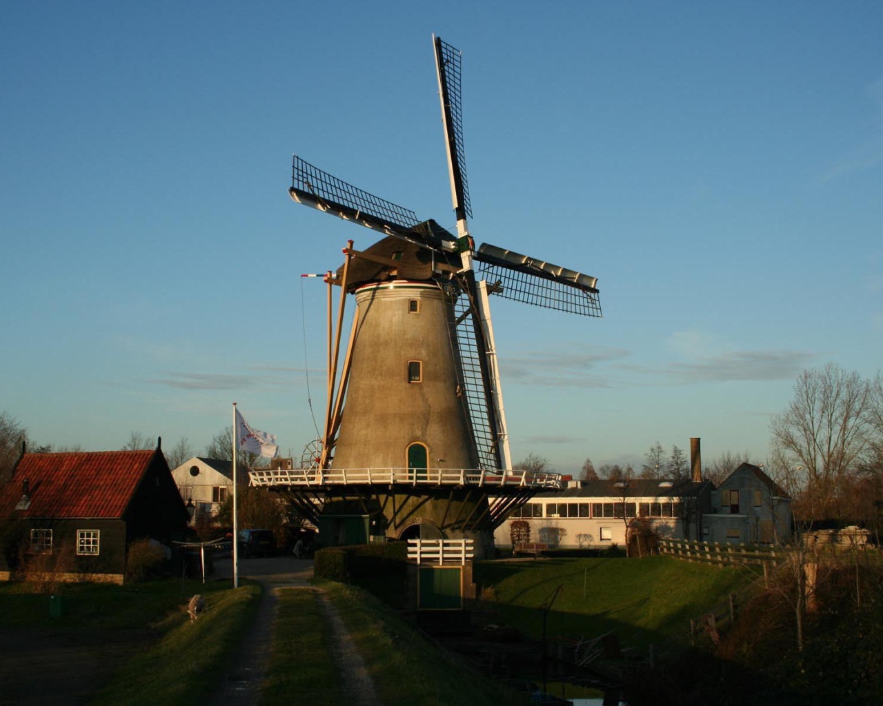 Ветреная мельница в Голландии