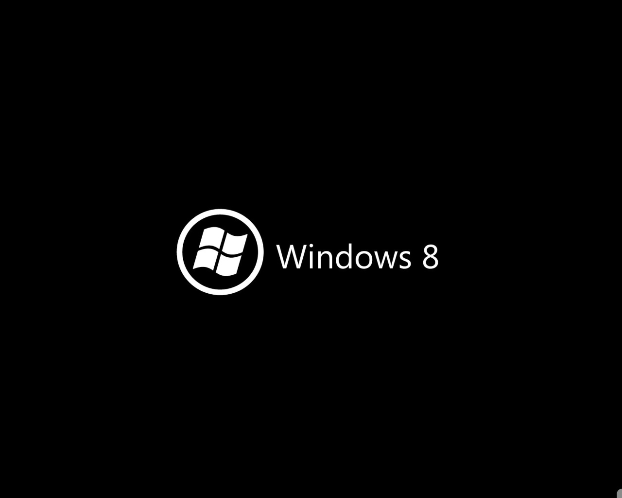 Windows 8 черная тема в стиле минимал